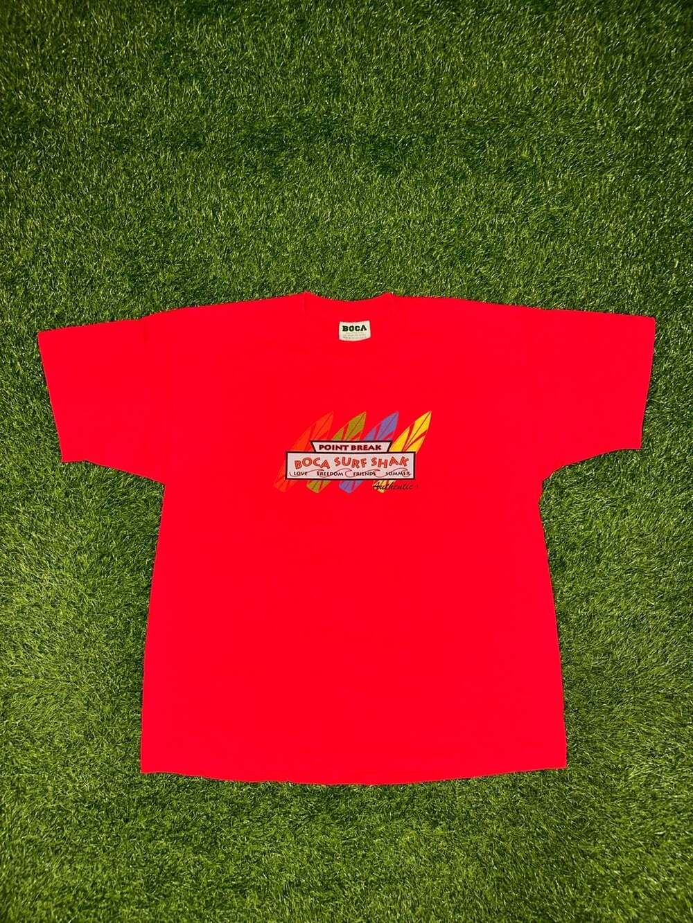 Boca Point Break T-Shirt Size Large Red Size XL